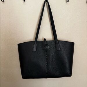 Tory Burch Black Leather Tote